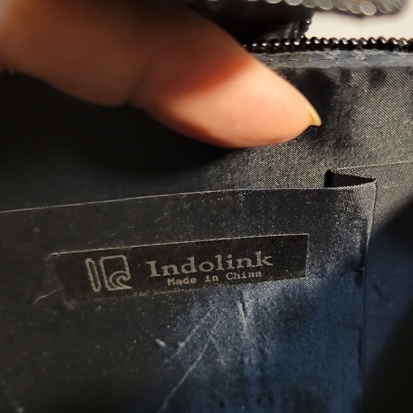 Idolink Glass Barrel Beaded Evening Structured Clutch Bag - Picture 8 of 8